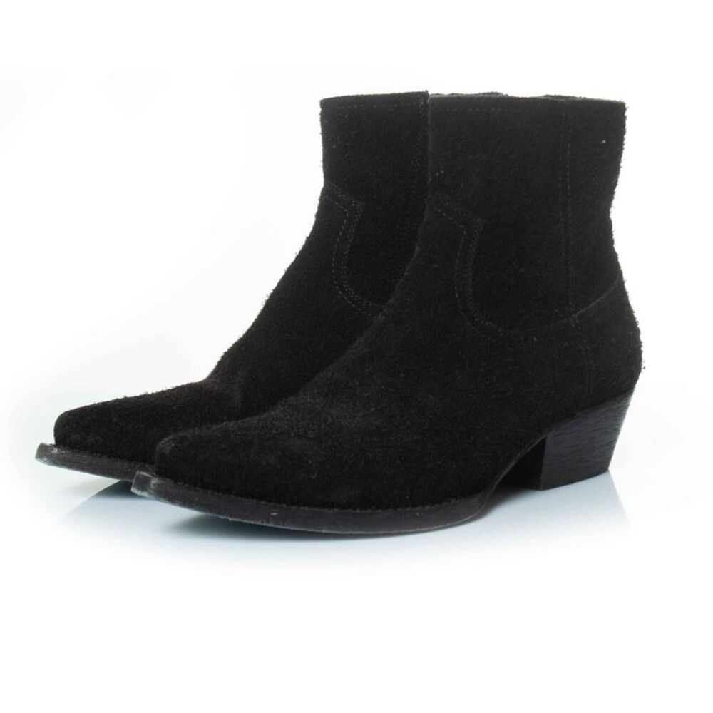 Saint Laurent Lukas wool suede ankle boots